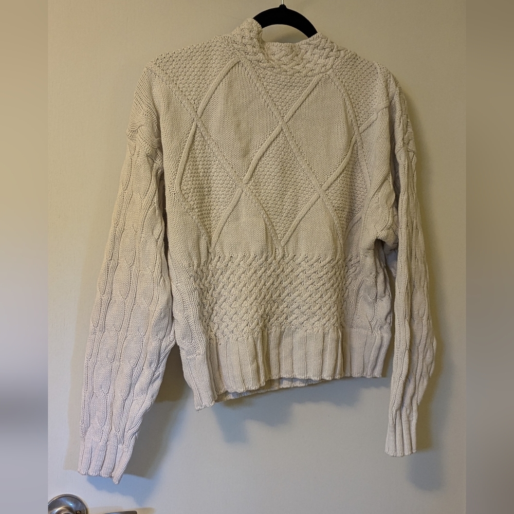 Cream knit sweater